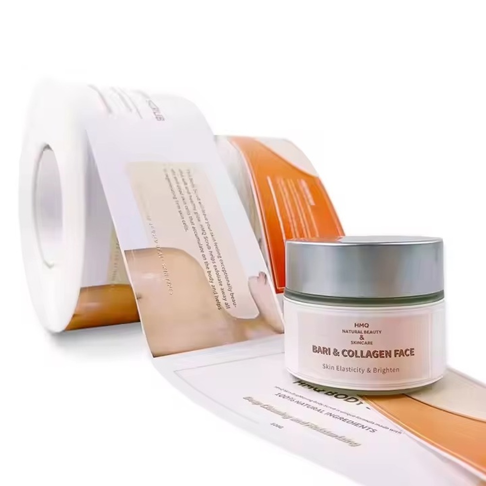 Luxury Skincare Jars - Niestandardowe luksusowe etykiety winylowe｜Wodoodporne nadruki logo｜Naklejki