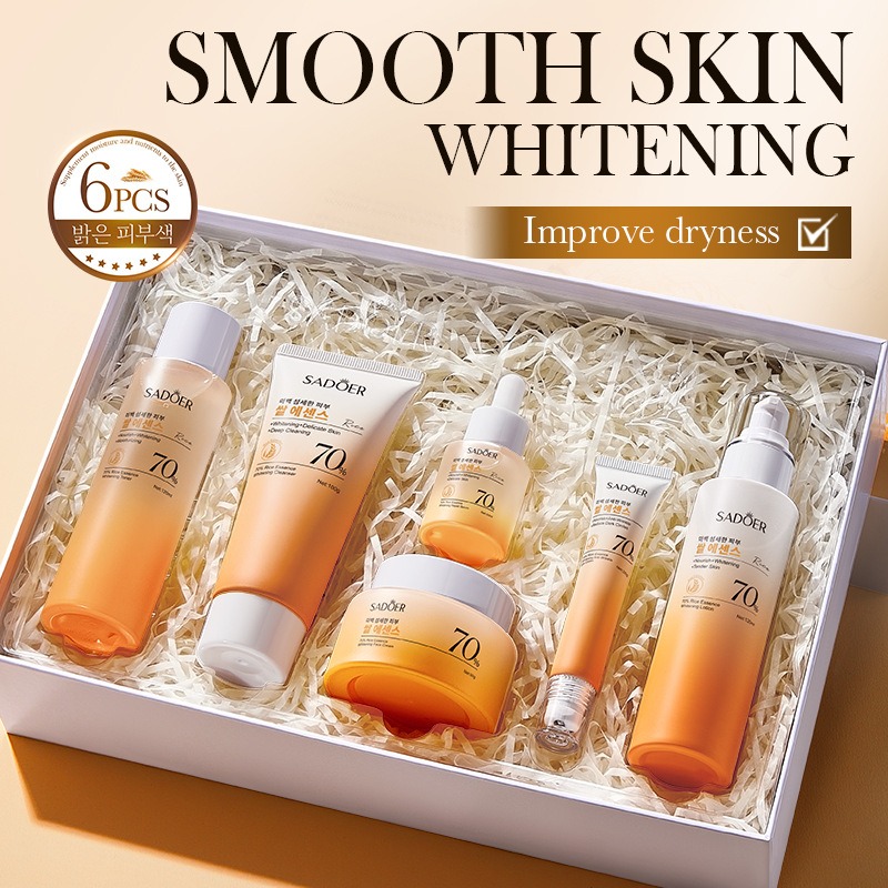 Luxury Skincare Set - 70% Ryżowy Zestaw Nawilżający Przeciwzmarszczkowy do