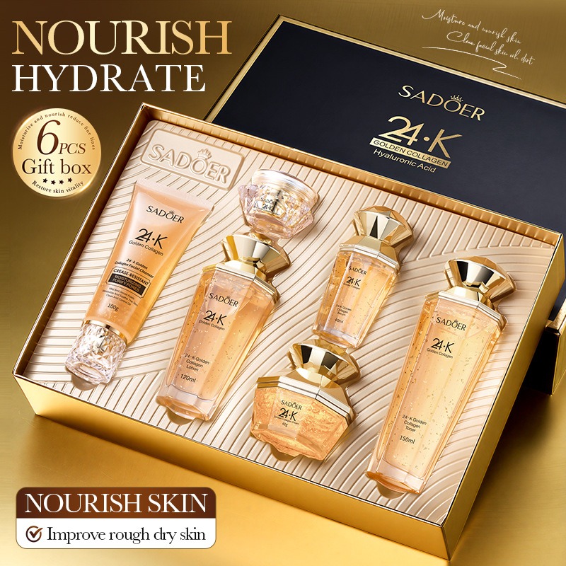 Luxury Skincare Set - Zestaw do pielęgnacji skóry z kolagenem