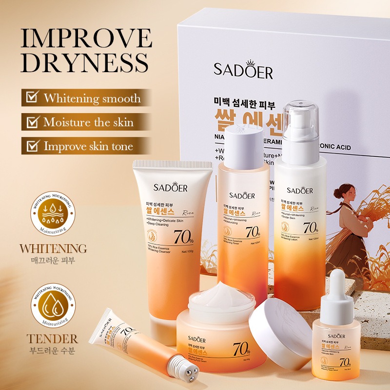 70% Ryżowy Zestaw Nawilżający  – Luxury Skincare Set recenzja i cena