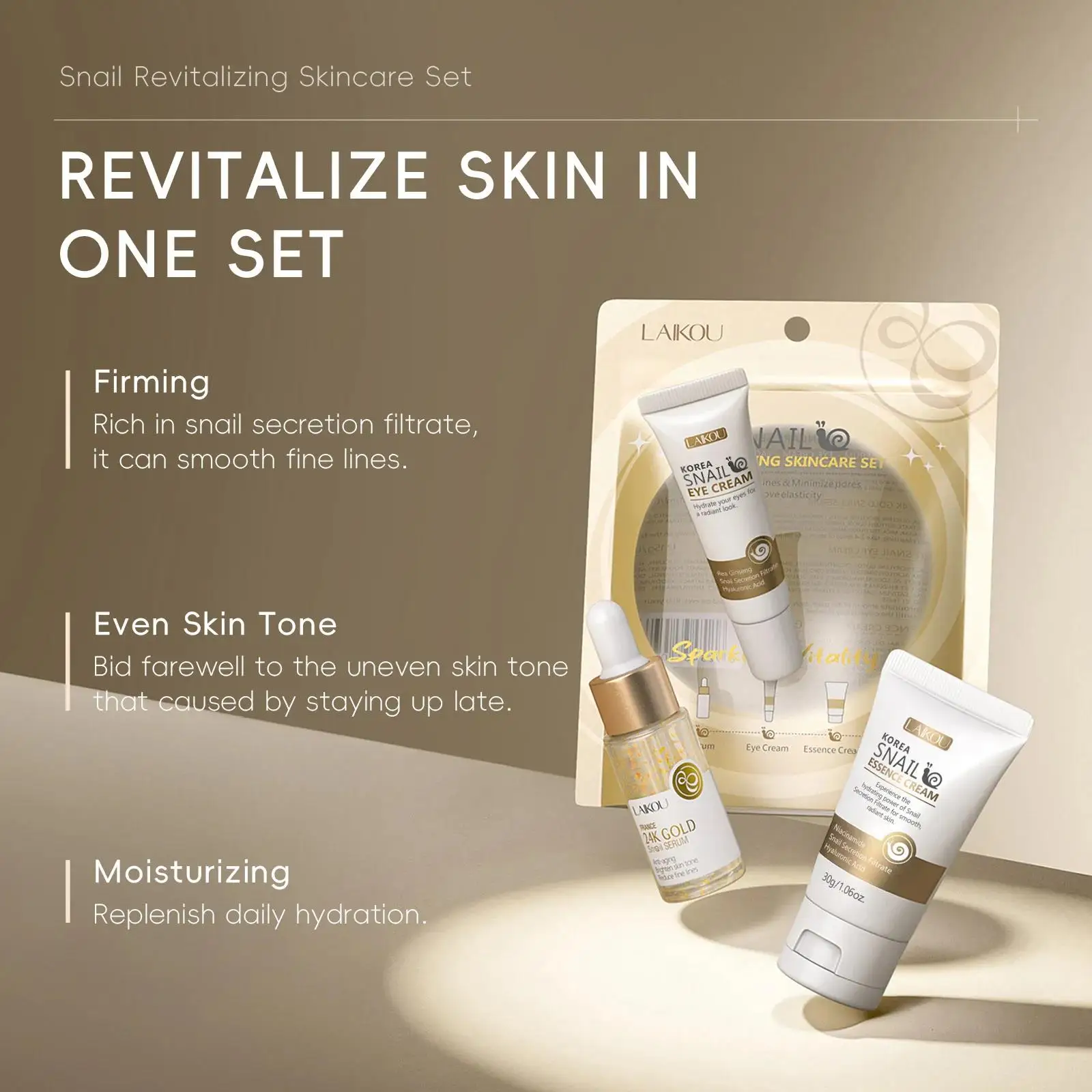 Zestaw serum, kremu pod oczy i – Luxury Skincare Set recenzja i cena