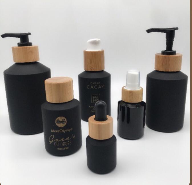 60 szt. czarnych, matowych szk – Luxury Skincare Jars recenzja i cena