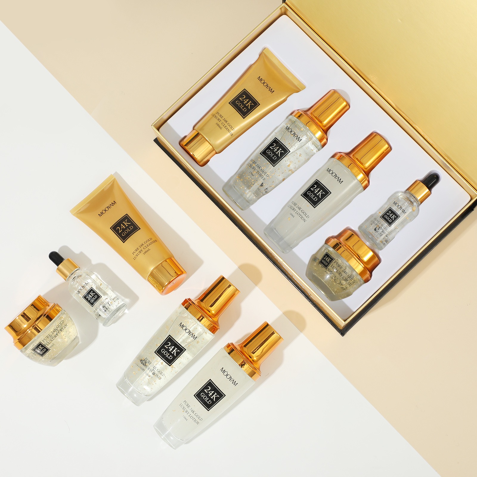 Złoty zestaw 24K LUXURY nawilż – Luxury Skincare Set recenzja i cena